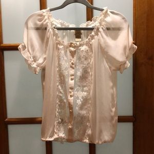White Floral Lace Blouse